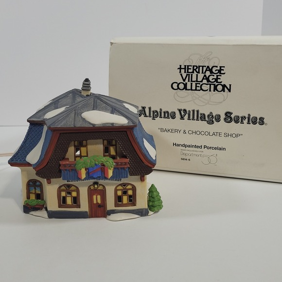 Department 56 Other - Dept 56 Alpine Village Bakery & Chocolate Shop 5614-6 Heritage Village 1994